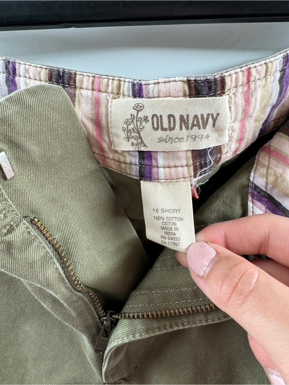 Old Navy Y2K Olive Green Drawstring Pants – Women's Size 16 Short - Picture 5 of 7